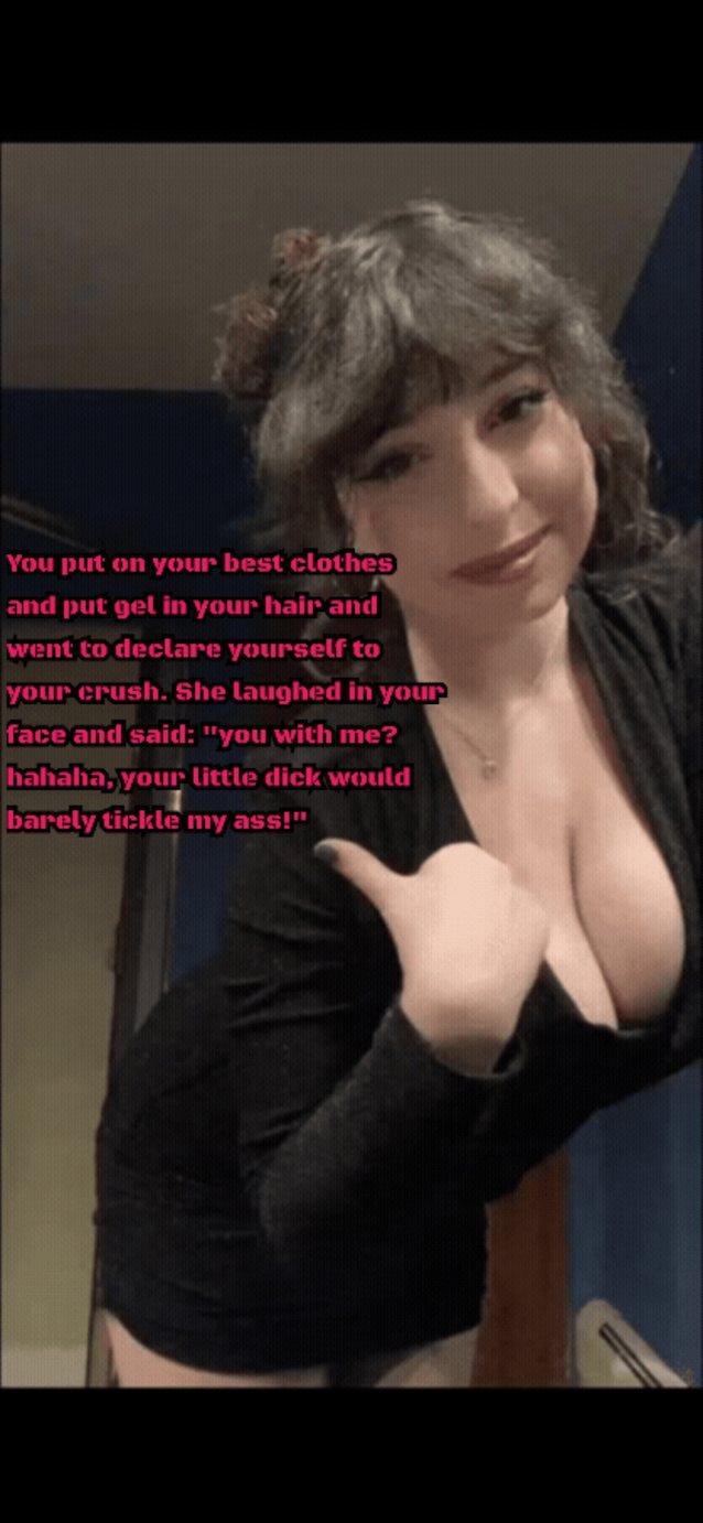 big tits, cleavage, caption