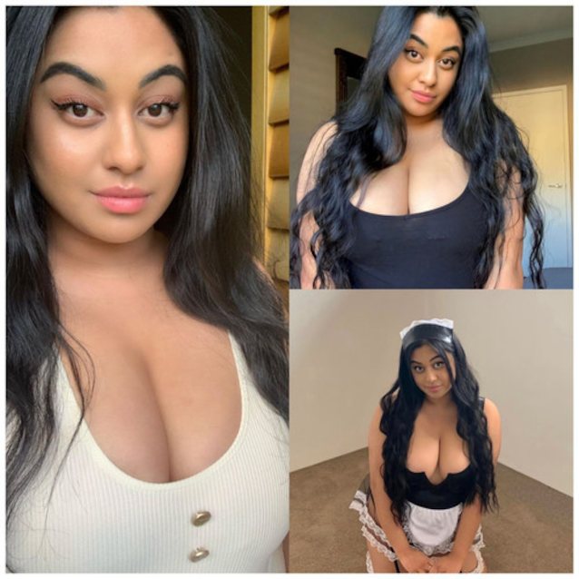 indian, cosplayer, maid, busty, big boobs