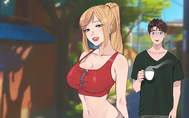 hentai, blonde, manwha, big tits