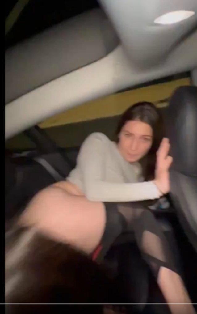 amateur, lesbian, car, pussy eating