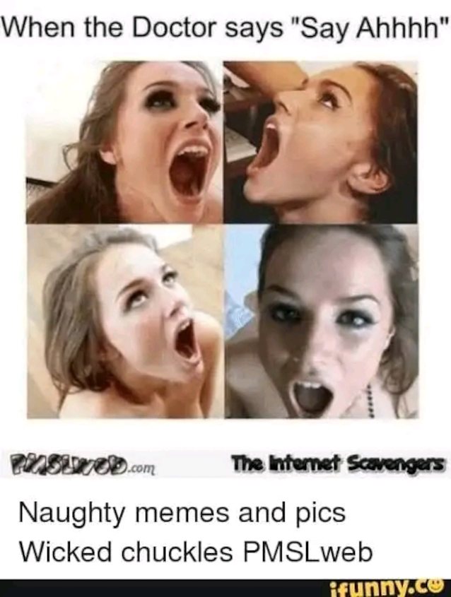 brunette, pov, open mouth, meme, cropped porn