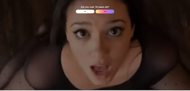 porn ad, bit tits, brunette