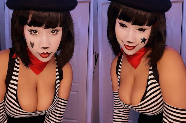 derpixon, cosplay, mime