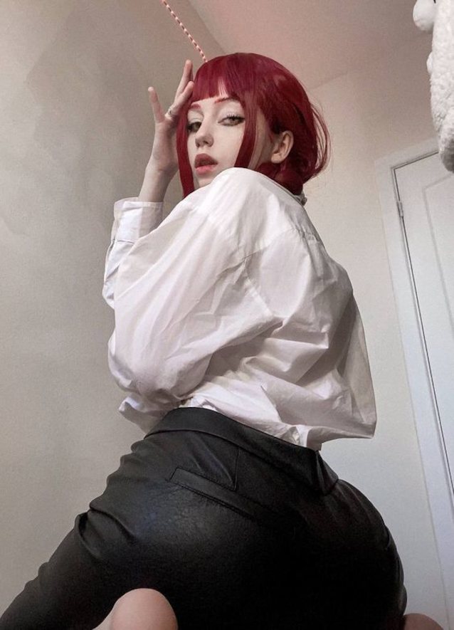 cosplay, makima, ass