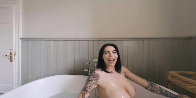 joi, pov, tattoo, big tits, huge tits