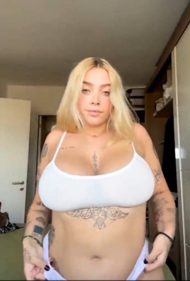 blonde, big tits, chubby