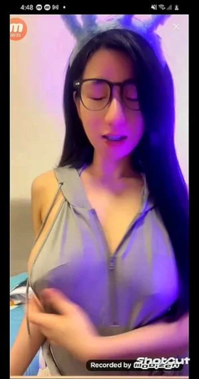 bigo live, asian, big boobs, braces, camgirl