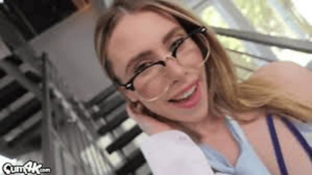 cum4k, glasses, blonde, white, teen