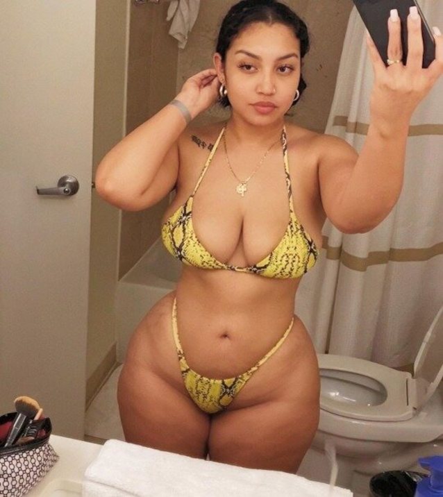 chubby, bikini, brunette, mirror, selfie