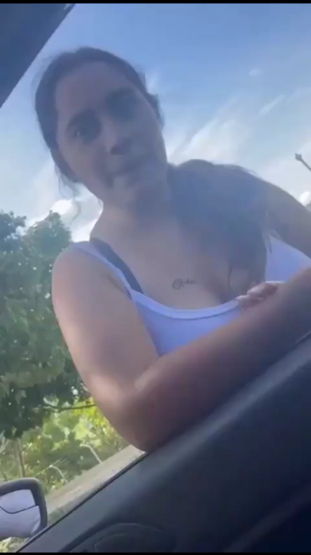 latina, brunette, big tits, masturbation, car