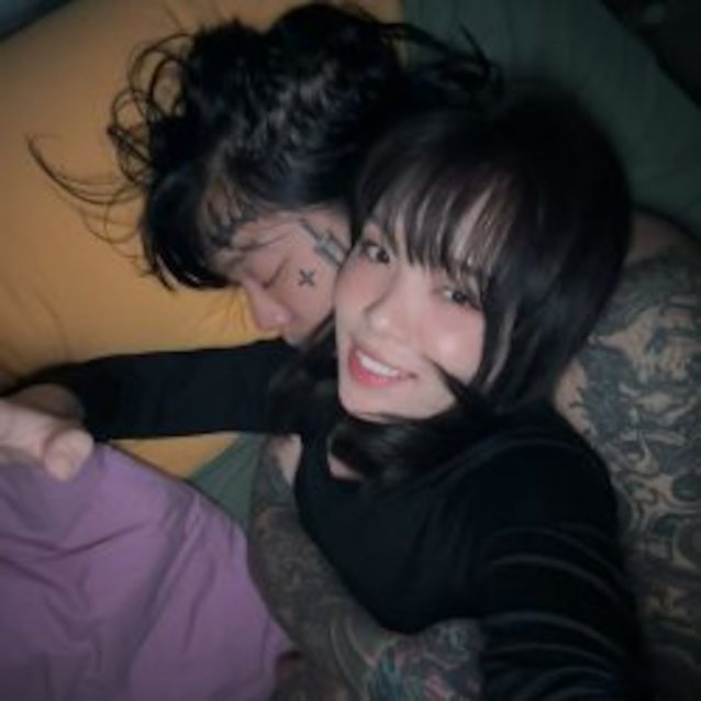 asian, doggy style, tattoos, petite, couple