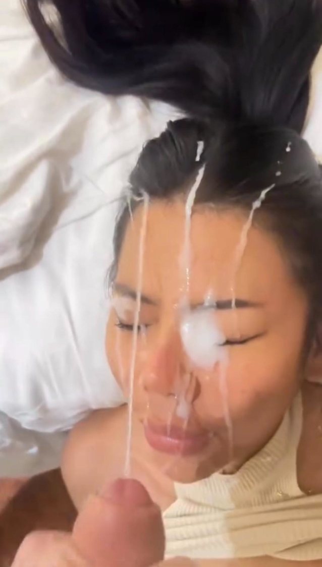 facial, asian, cumshot, cum, amateur