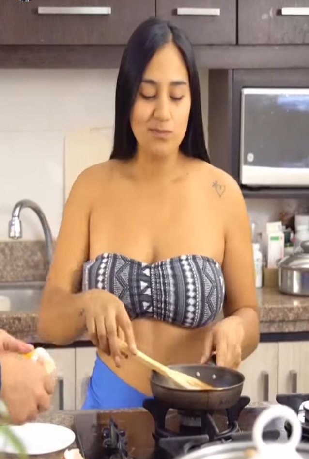 big tits, latina, latam, big ass, kitchen