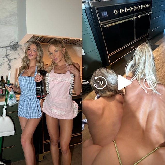 onlyfans, double play, softporn, blonde, apron