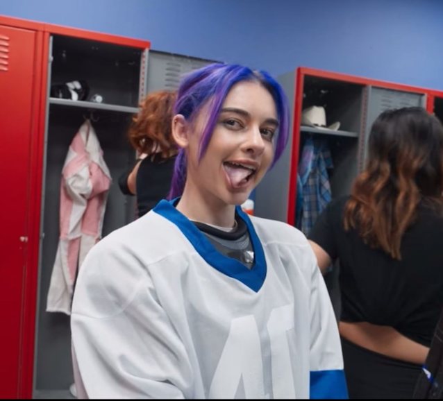 purple hair, sex, cheerleader