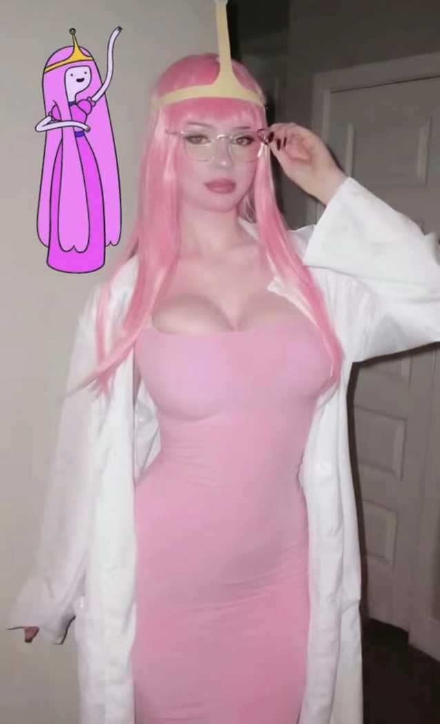 big boobs cosplay princess bubblegum