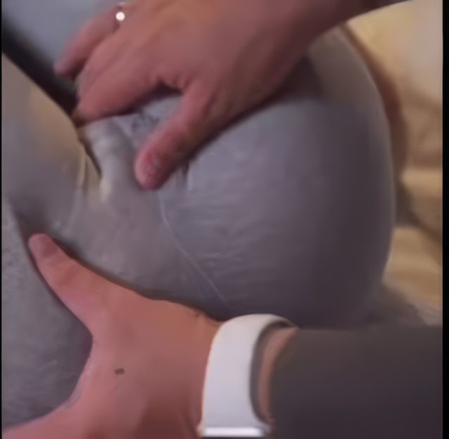 rubbing pussy, yoga pants, cameltoe