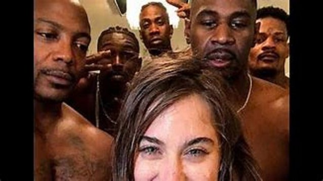 gangbang, interracial, brunette, sex, party