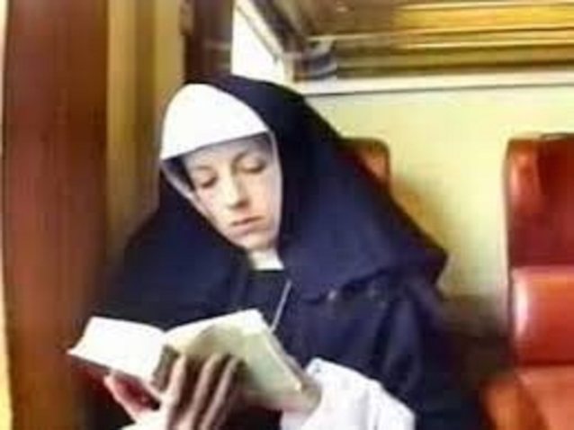 french, train, nun, grope