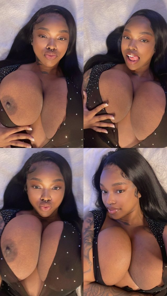 ebony, boobs, sexy