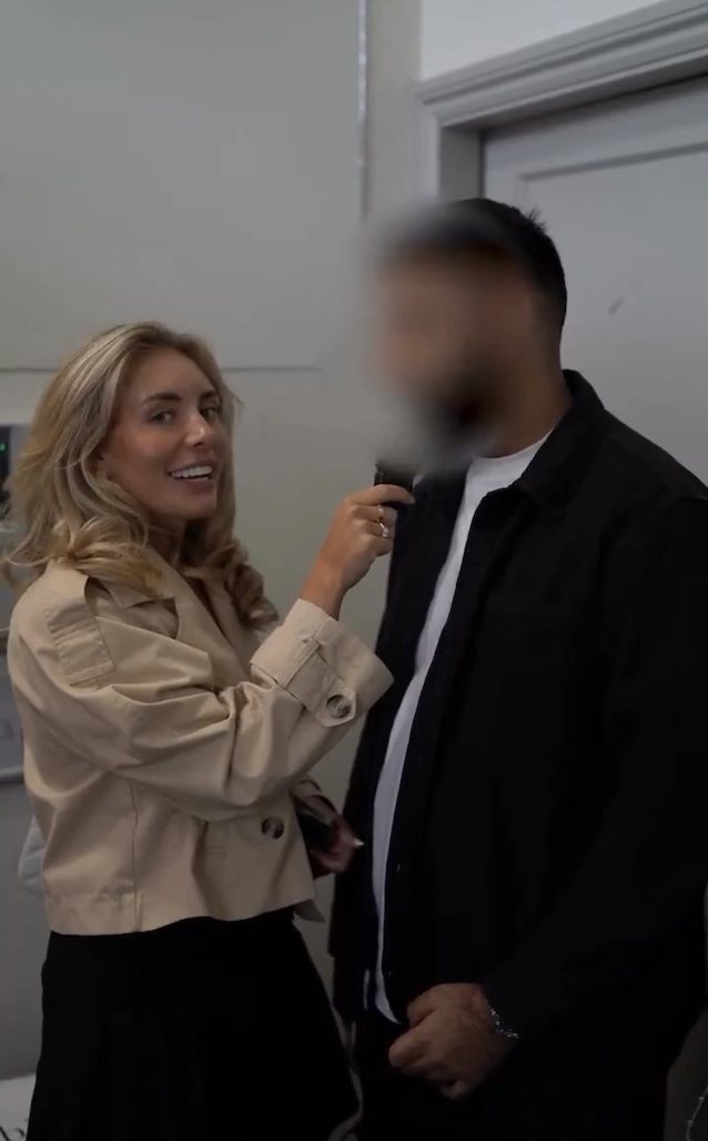 double it, interview, 2 minutes, blonde girl, beard man