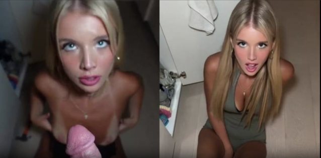 blonde, teen, blow job, only fans, pov