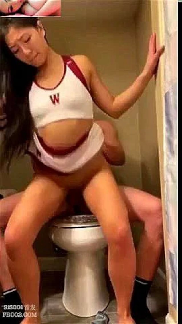 asian, cheer leader, riding