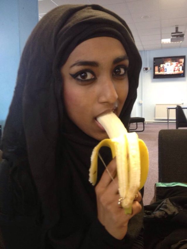 banana, hijab, blowjob, muslim, arab