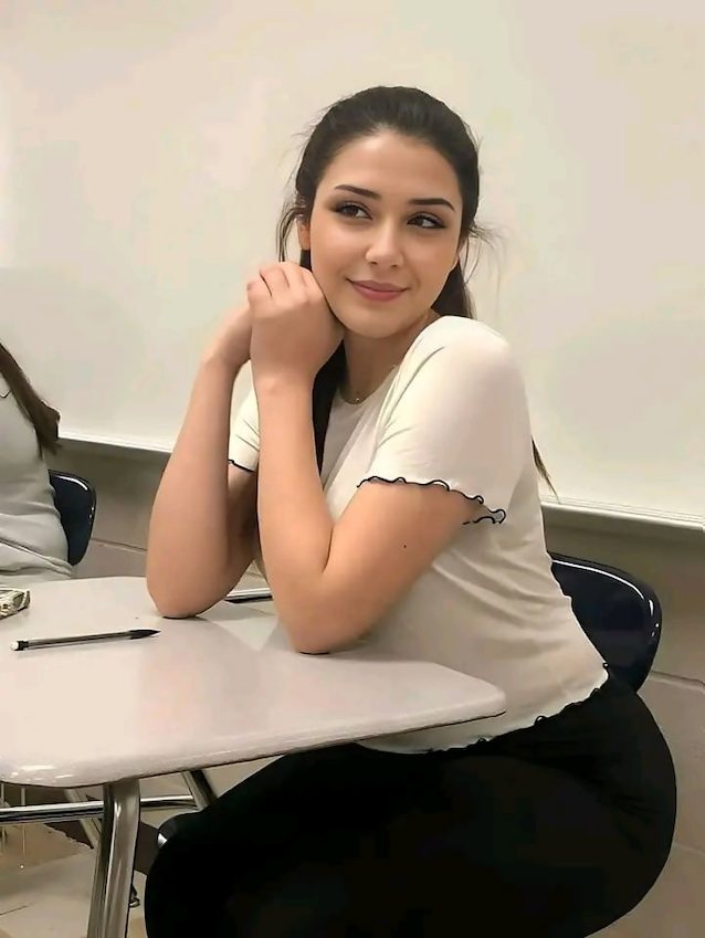 classroom, french, white dress, nappi