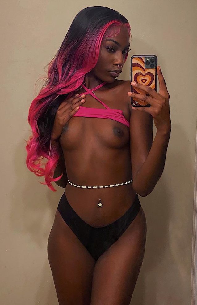 onlyfans, amateur, ebony, piercings, skinny