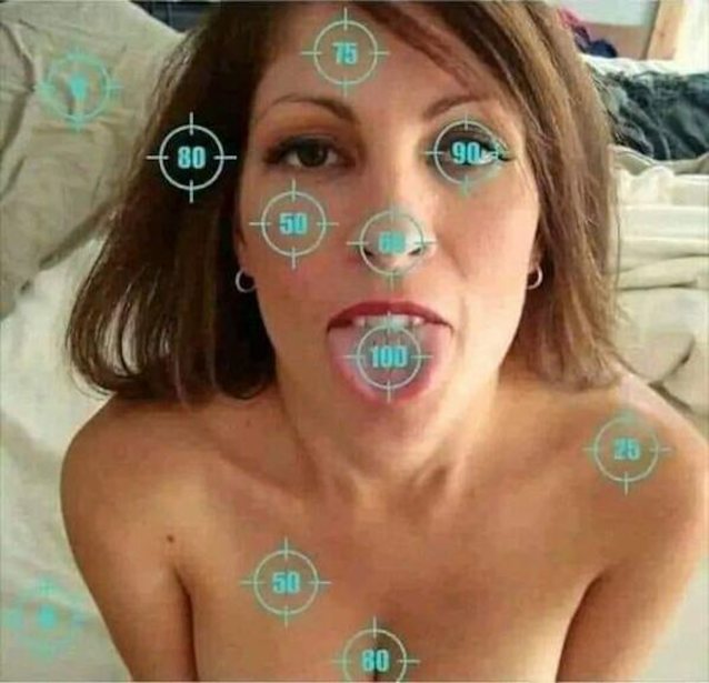 milf, tongue out, facial