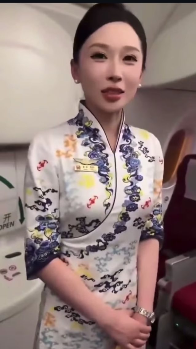 chinese, airhostess, cute, dress, beautiful