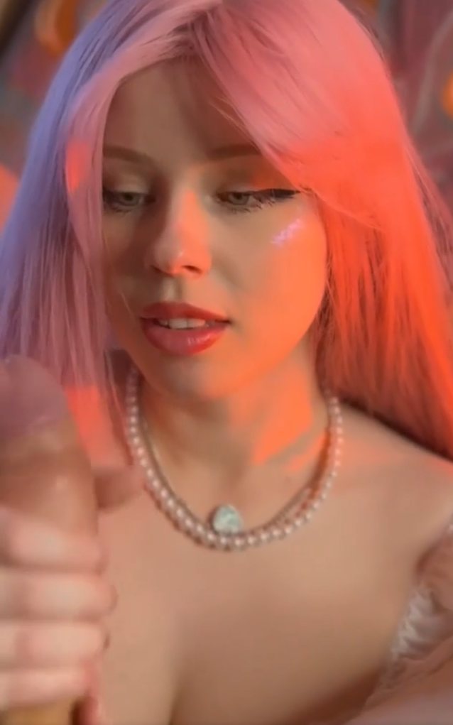 handjob pink hair cute