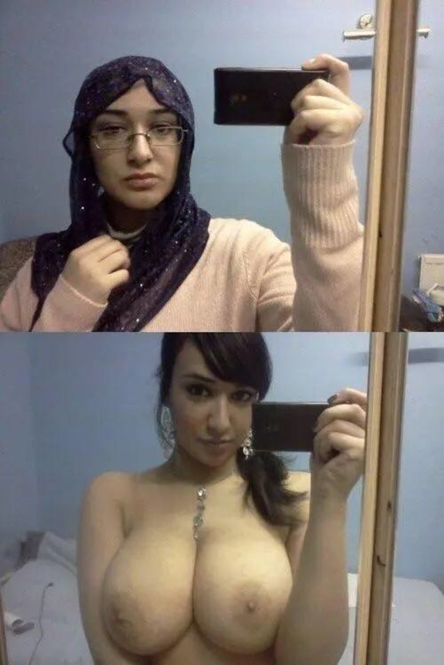 muslim, bigboobs, glasses, mirror, amateur