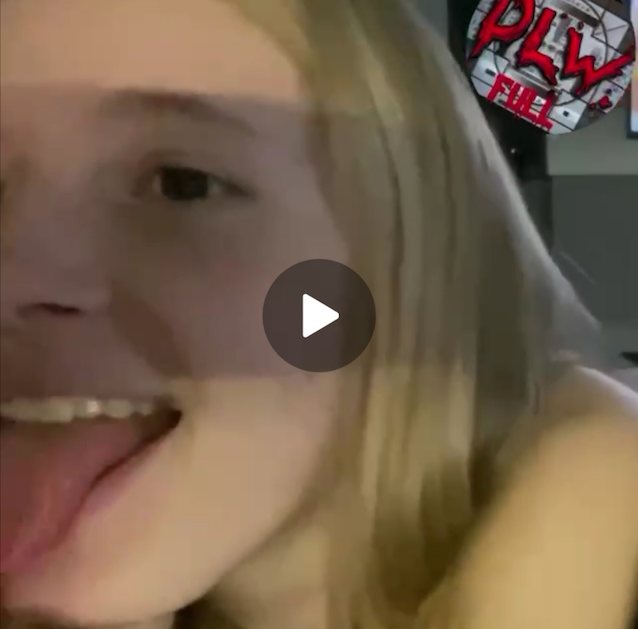 teen blonde ahegao
