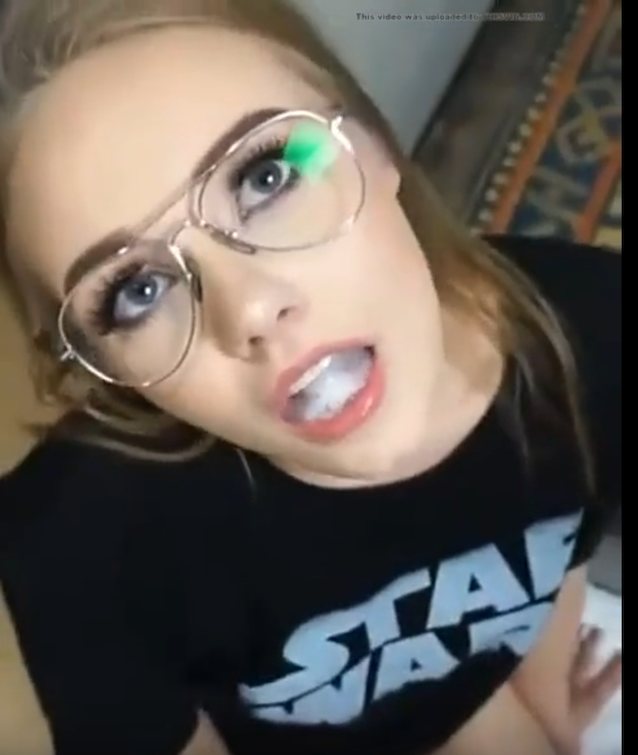 blowjob, swallow, blonde, suck, star wars