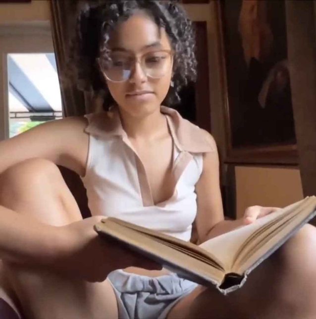 ebony, glasses, studying, learning, stepsis