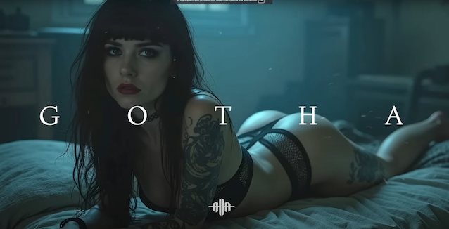 goth, dark hair, black hair, fit, tattoos