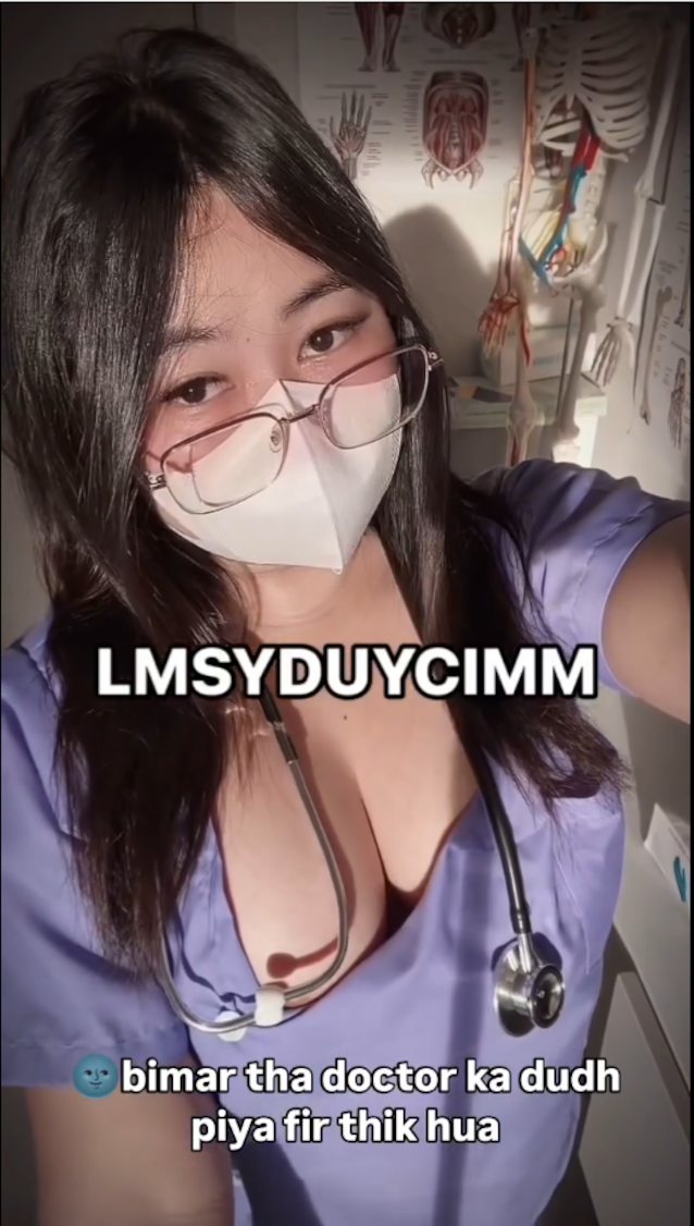 asian, busty, glasses, mask