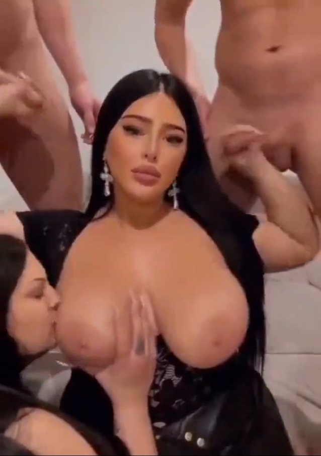 darkhair bigtits gangbang