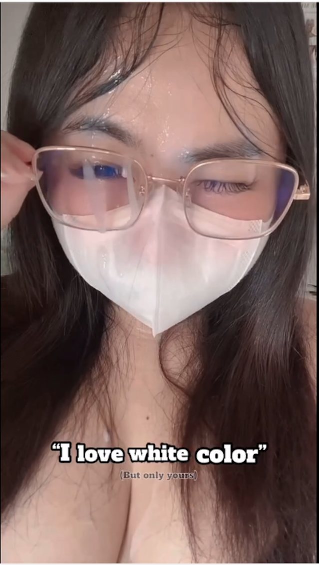 asian, cum, facial, glasses, mask