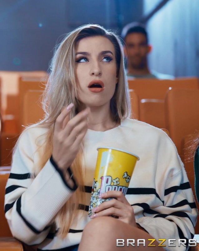 hot, blonde, sex, cinema, popcorn