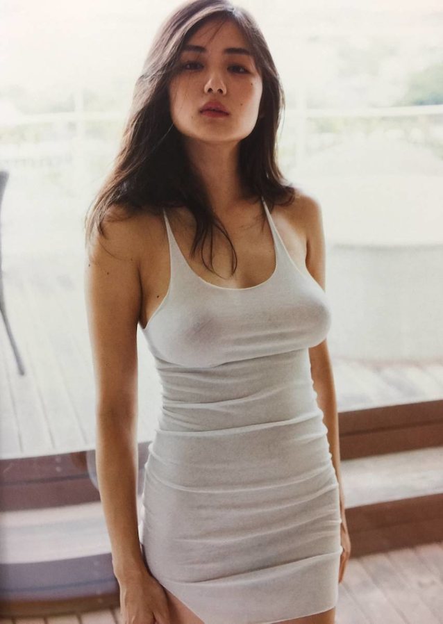 asian, boobs, busty, see through dress