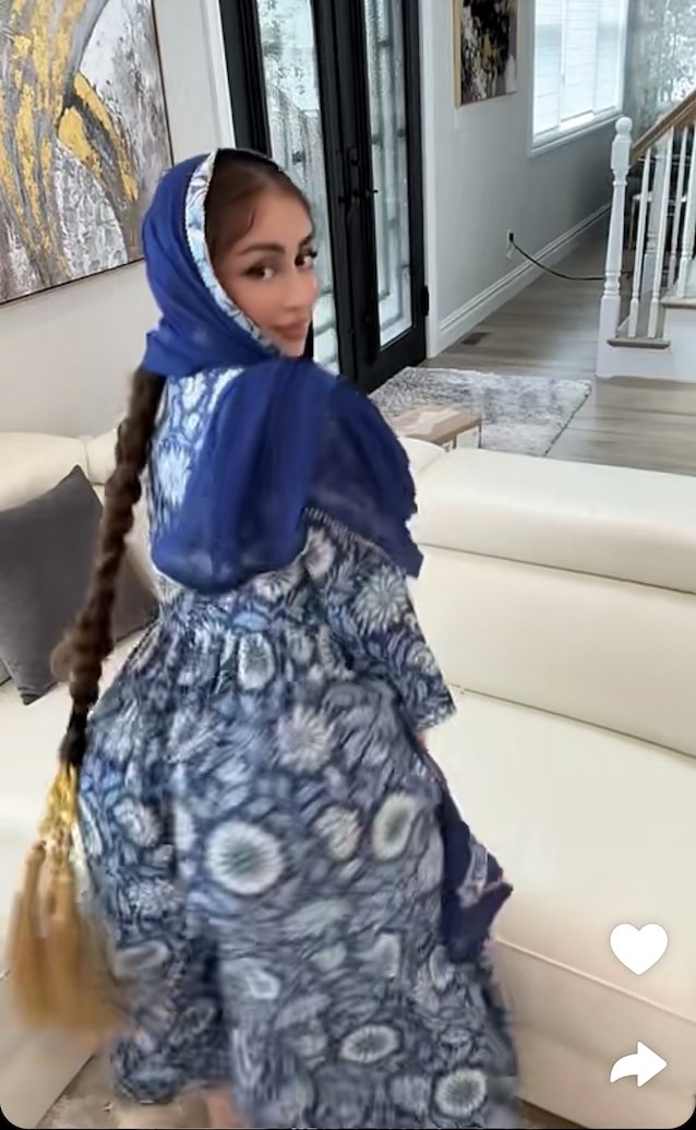 muslim, big ass, booty, twerk, long hair