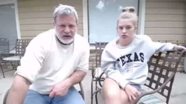 stepdad, stepdaughter, blonde, teen, older guy