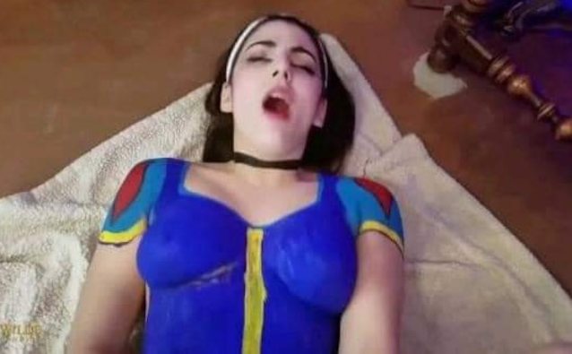 snow white, natural tits, fantasy, princess, petite