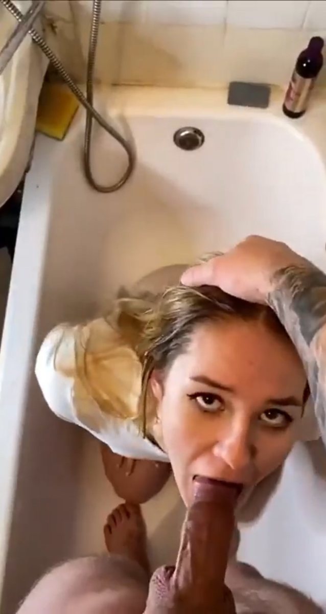 pov, blowjob, shower