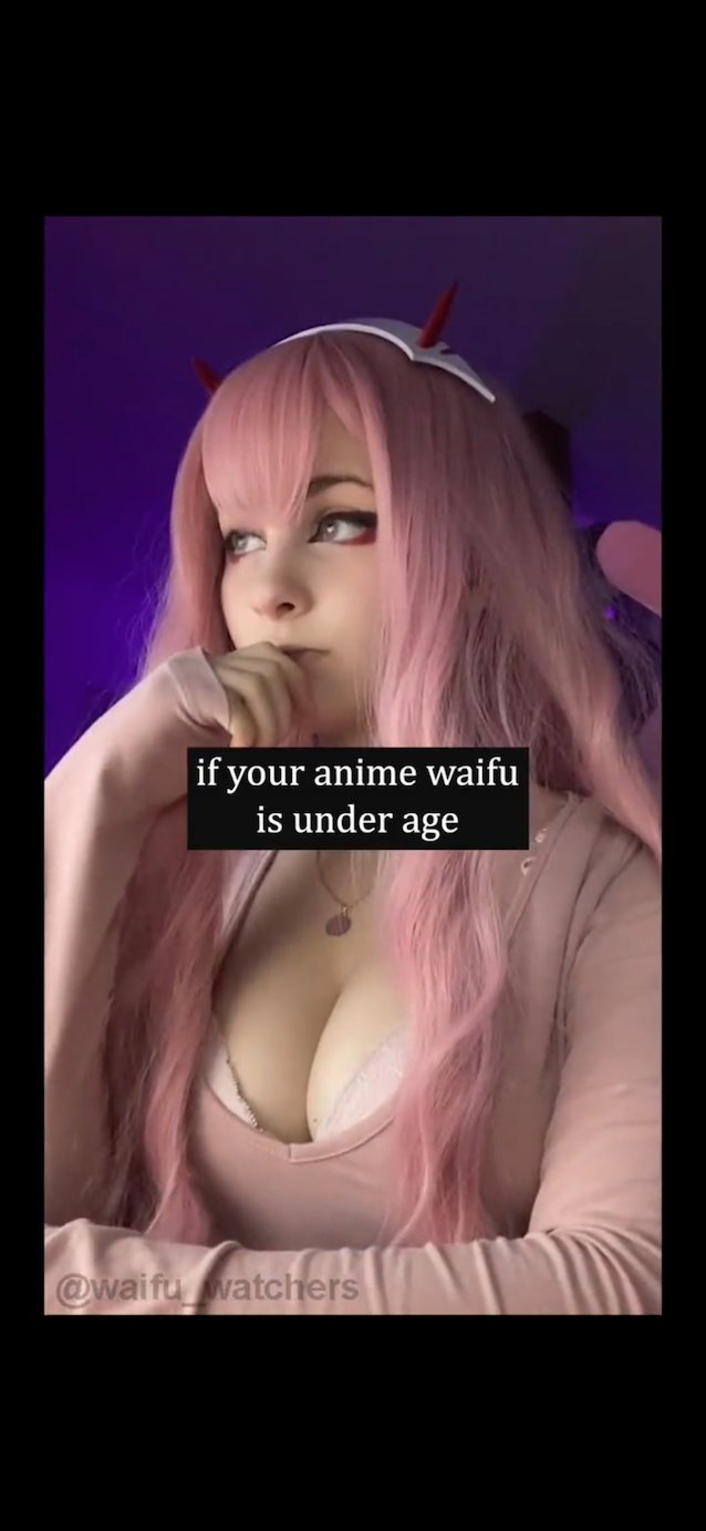 tits, cosplay, cleavage, pink, waifu