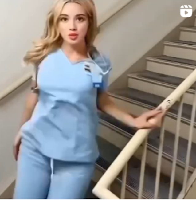 blonde, teen, nurse