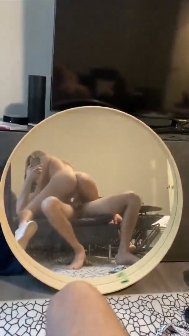 riding, mirror, butt, sofa, amateur